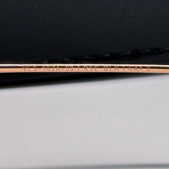 NEW VALENTINO SUNGLASSES VLS-102A GOLD/BLACK CAT EYE WOMEN EYEWEAR - Picture 10 of 14